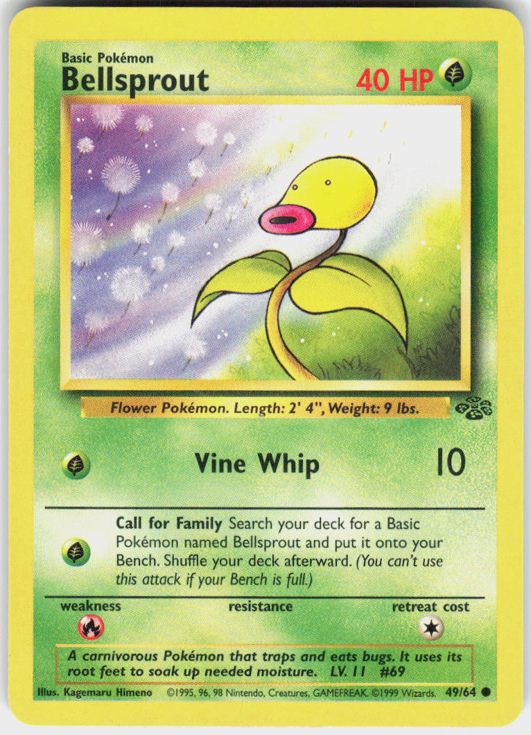 Bellsprout - Jungle #49/64 - Lightly Played - Normal