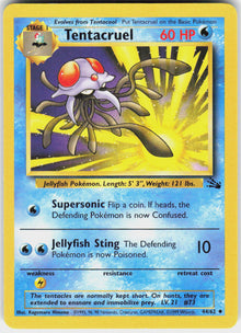 Tentacruel - Fossil #44/62 - Lightly Played - Normal