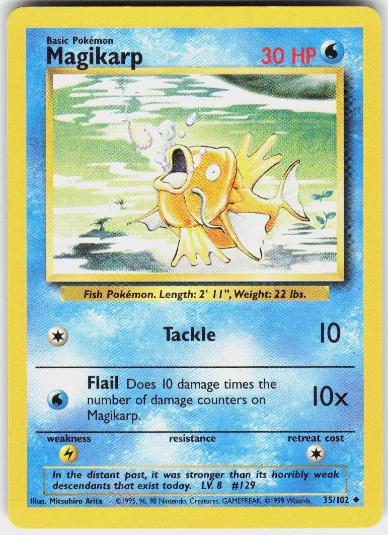 Magikarp - Base Set #35/102 - Lightly Played - Normal