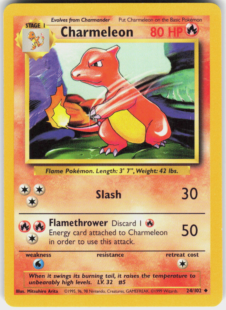 Charmeleon - Base Set #24/102 - Lightly Played - Normal