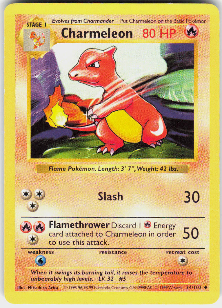 Charmeleon - Base Set #24/102 - Lightly Played - Normal