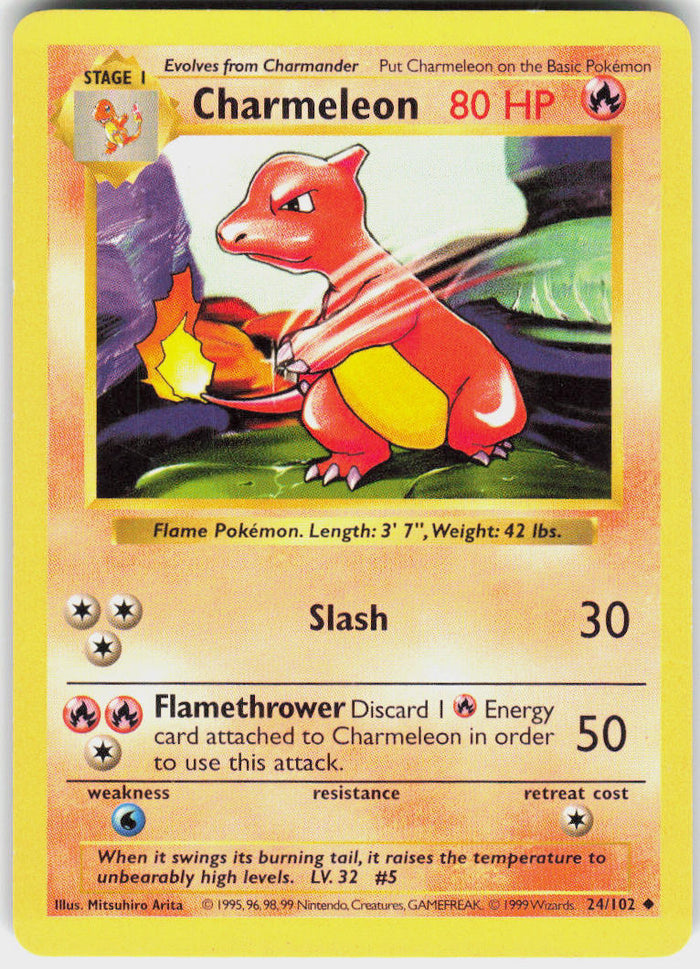 Charmeleon - Base Set #24/102 - Lightly Played - Normal