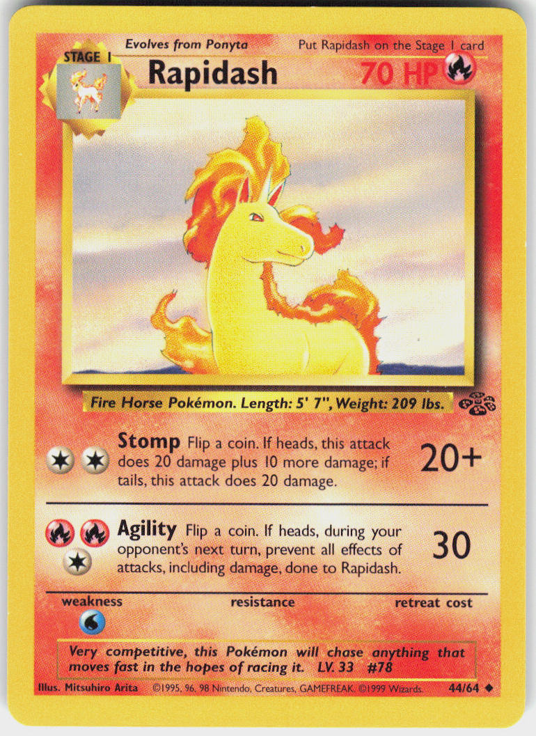 Rapidash - Jungle #44/64 - Lightly Played - Normal