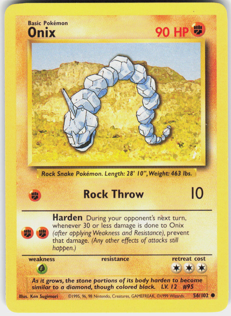 Onix - Base Set #56/102 - Lightly Played - Normal