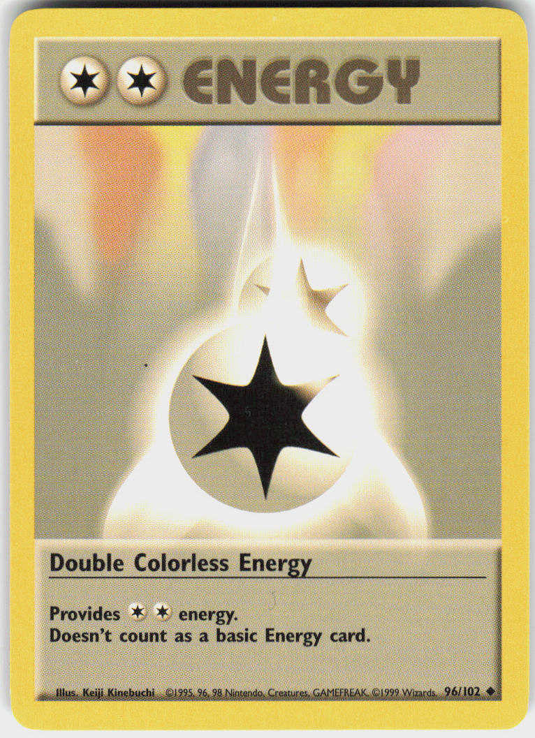 Double Colorless Energy - Base Set #96/102 - Lightly Played - Normal