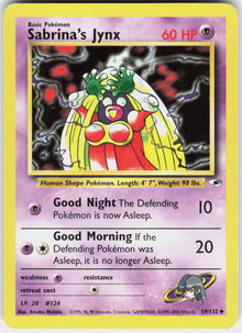Sabrina's Jynx - Gym Heroes #59/132 - Lightly Played - Normal