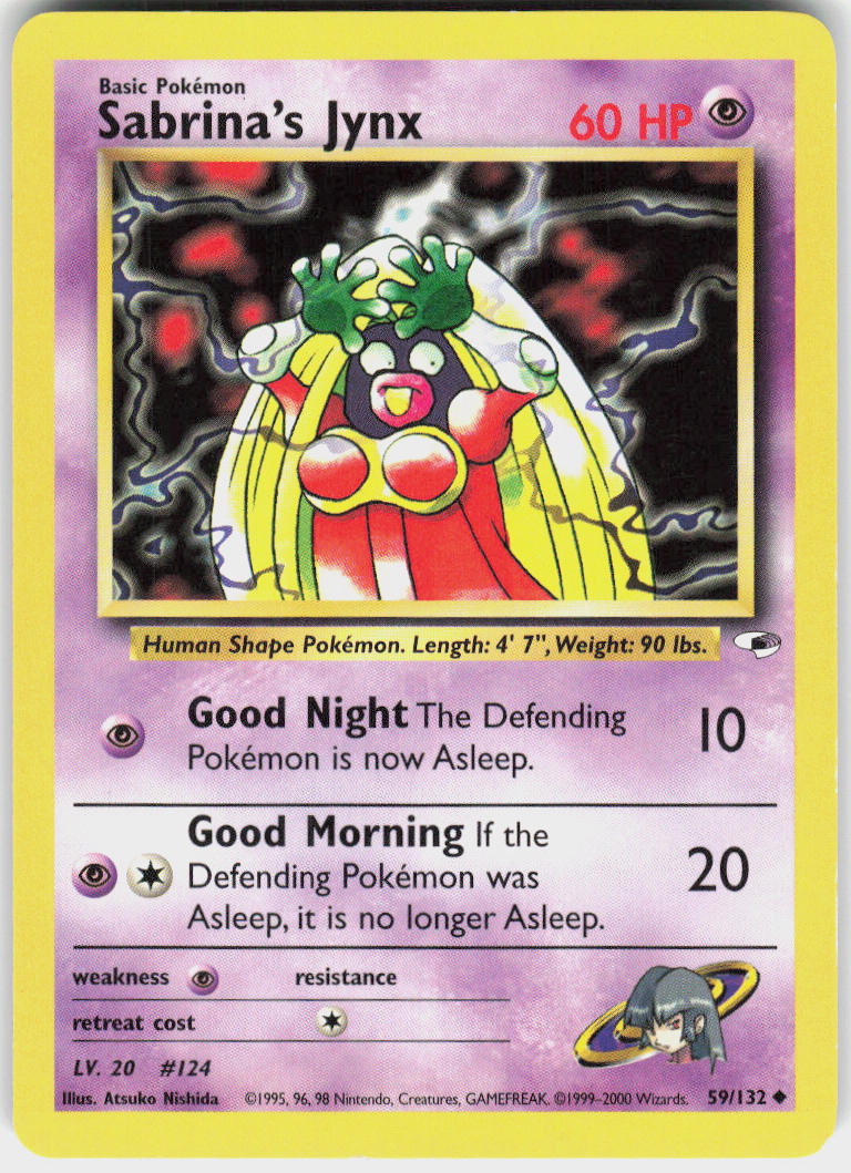 Sabrina's Jynx - Gym Heroes #59/132 - Lightly Played - Normal