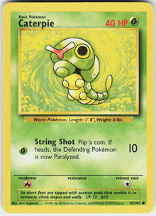 Caterpie - Base Set #45/102 - Lightly Played - Normal
