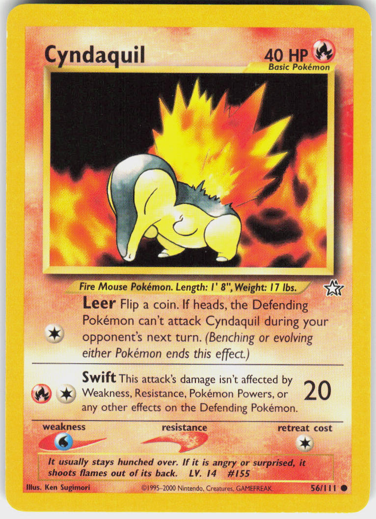 Cyndaquil - Neo Genesis #56/111 - Lightly Played - Normal