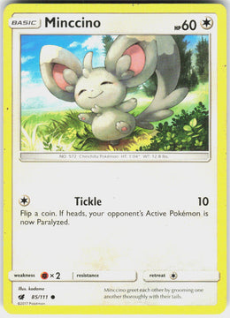 Minccino - Crimson Invasion #85/111 - Lightly Played - Normal