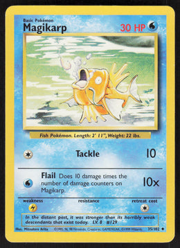 Magikarp - Base Set #35/102 - Lightly Played - Normal