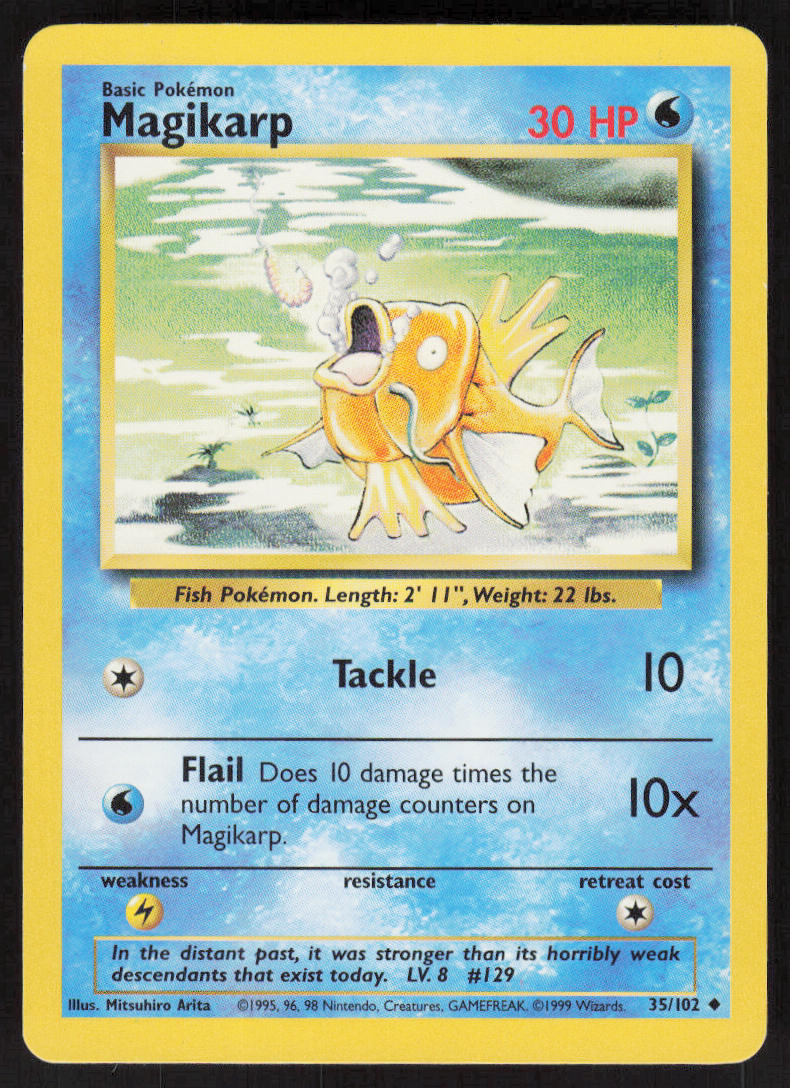 Magikarp - Base Set #35/102 - Lightly Played - Normal