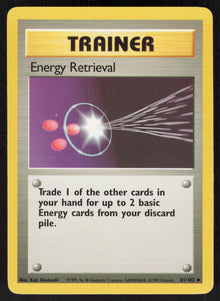 Energy Retrieval - Base Set #81/102 - Lightly Played - Normal