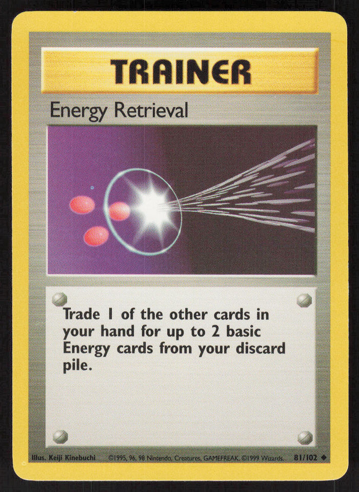 Energy Retrieval - Base Set #81/102 - Lightly Played - Normal