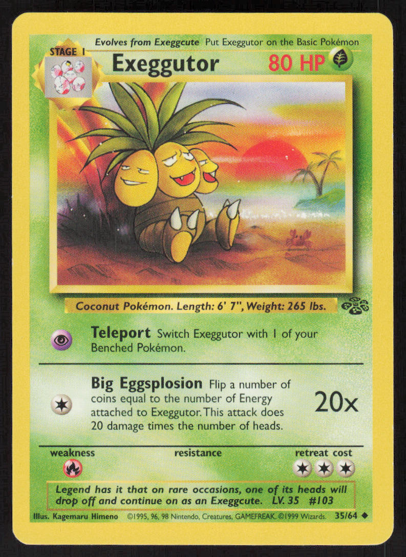Exeggutor - Jungle #35/64 - Lightly Played - Normal