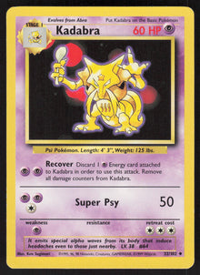 Kadabra - Base Set #32/102 - Lightly Played - Normal