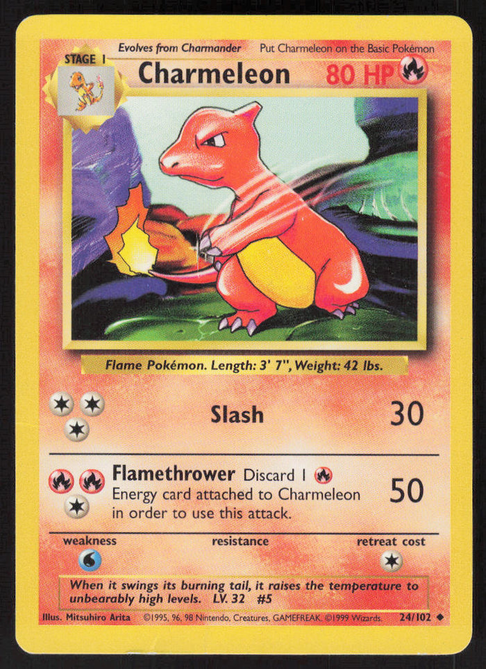 Charmeleon - Base Set #24/102 - Lightly Played - Normal