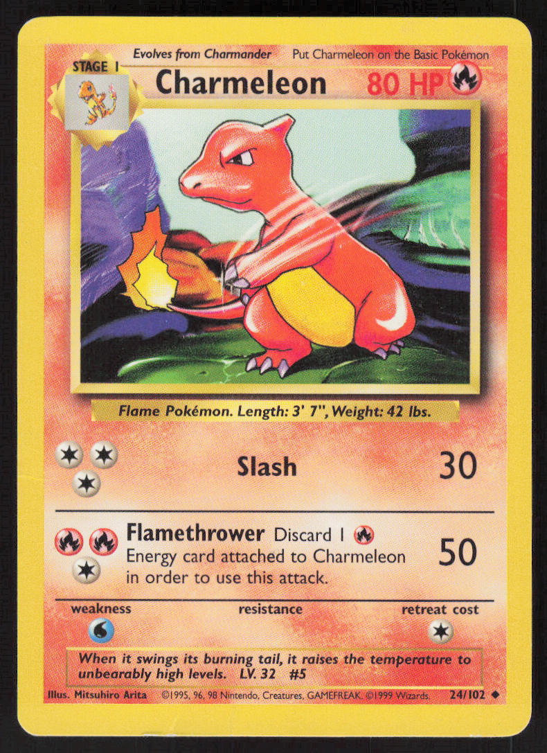 Charmeleon - Base Set #24/102 - Lightly Played - Normal