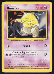 Drowzee - Base Set #49/102 - Lightly Played - Normal
