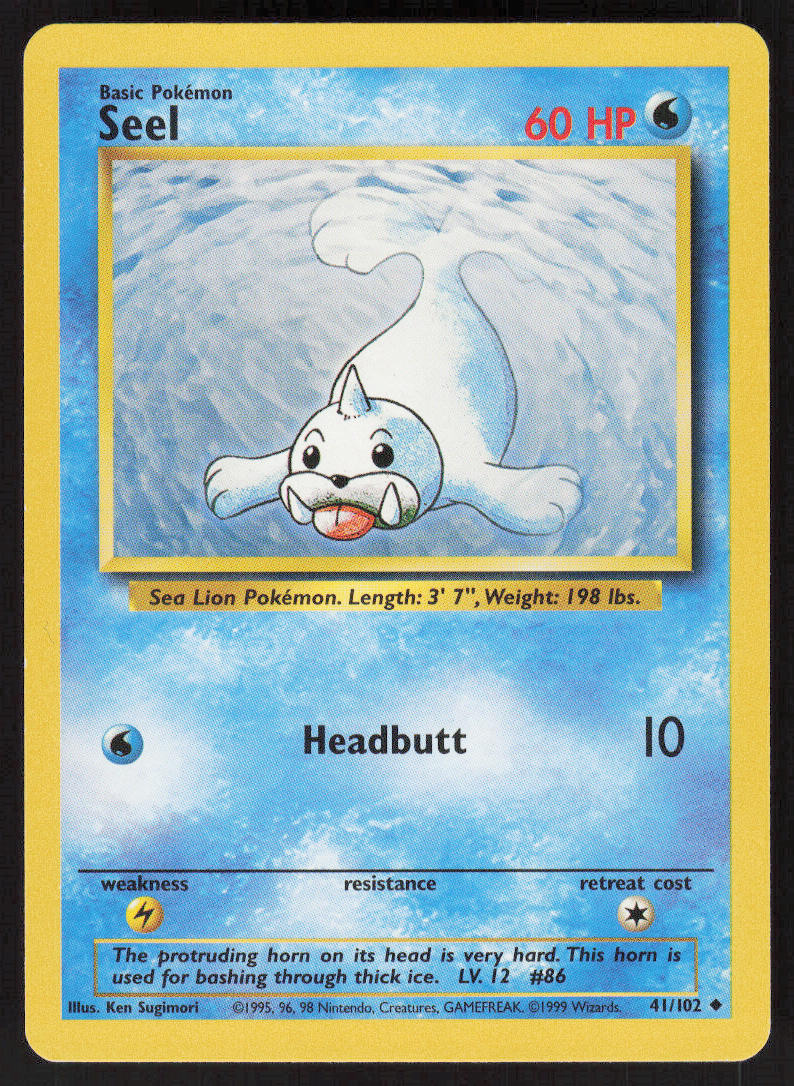 Seel - Base Set #41/102 - Lightly Played - Normal