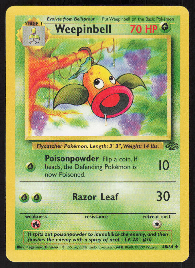 Weepinbell - Jungle #48/64 - Lightly Played - Normal