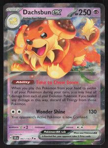 Dachsbun ex - Stellar Crown #067/142 - Near Mint - Holofoil