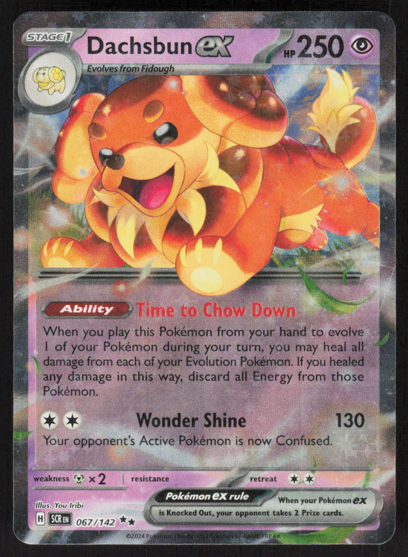 Dachsbun ex - Stellar Crown #067/142 - Near Mint - Holofoil