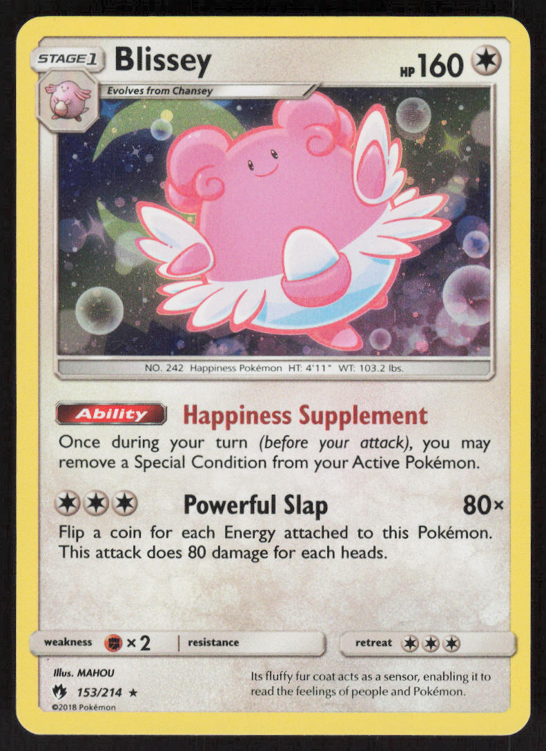 Blissey - Lost Thunder #153/214 - Lightly Played - Holofoil