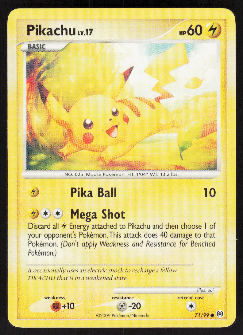 Pikachu - Arceus #71/99 - Lightly Played - Normal