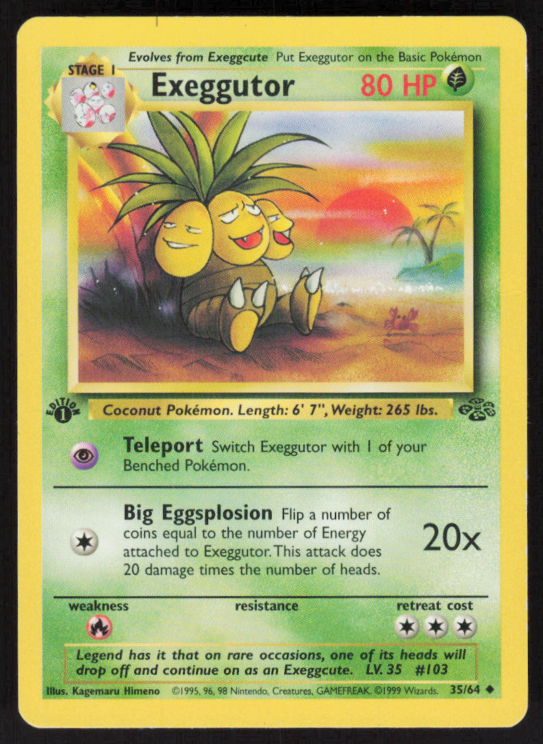 Exeggutor - Jungle #35/64 - Lightly Played - Normal