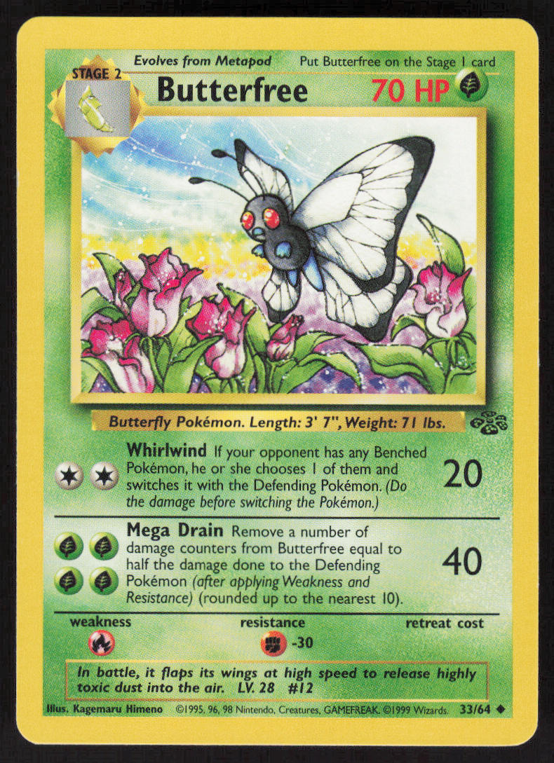 Butterfree - Jungle #33/64 - Lightly Played - Normal
