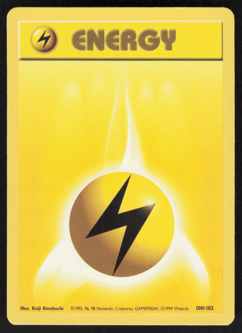 Lightning Energy - Base Set #100/102 - Lightly Played - Normal