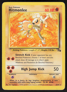 Hitmonlee - Fossil #22/62 - Lightly Played - Normal
