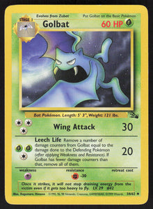 Golbat - Fossil #34/62 - Lightly Played - Normal