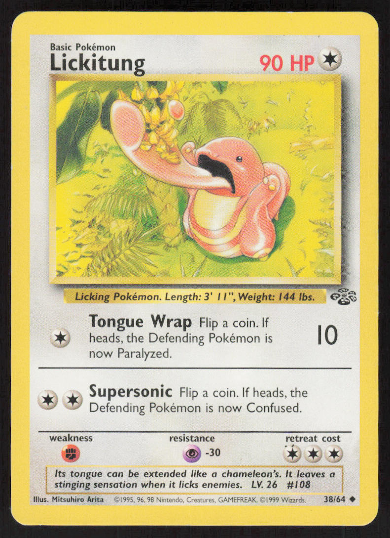 Lickitung - Jungle #38/64 - Lightly Played - Normal