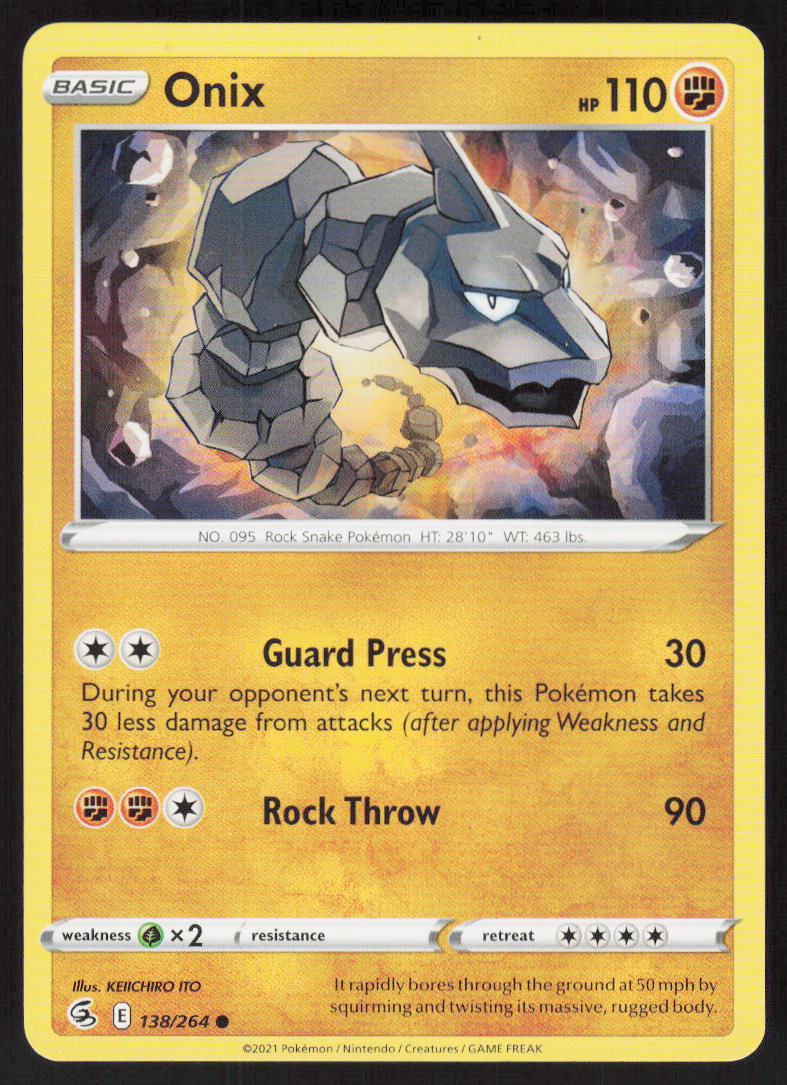 Onix - Fusion Strike #138/264 - Near Mint - Normal