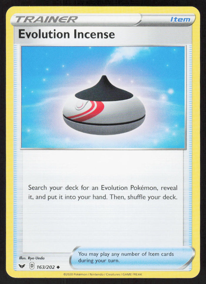 Evolution Incense - Sword & Shield #163/202 - Near Mint - Normal