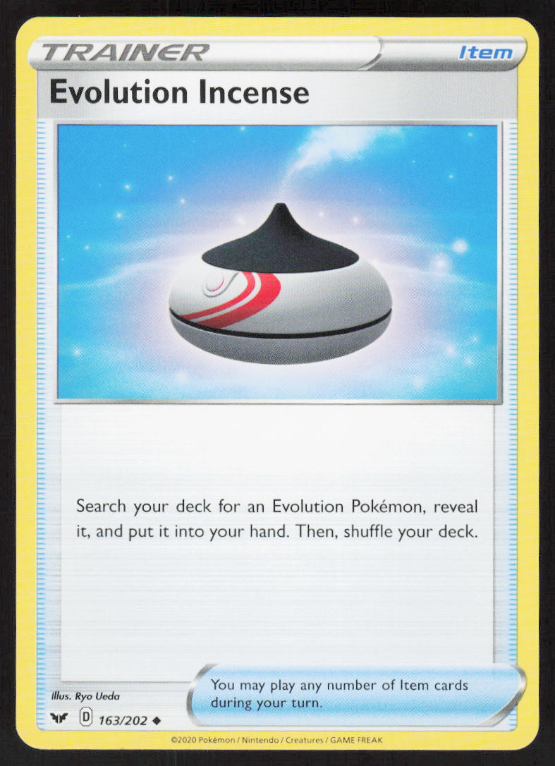 Evolution Incense - Sword & Shield #163/202 - Near Mint - Normal
