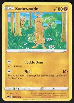 Sudowoodo - Sword & Shield #100/202 - Near Mint - Normal