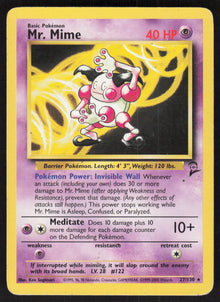 Mr. Mime - Base Set 2 #27/130 - Lightly Played - Normal