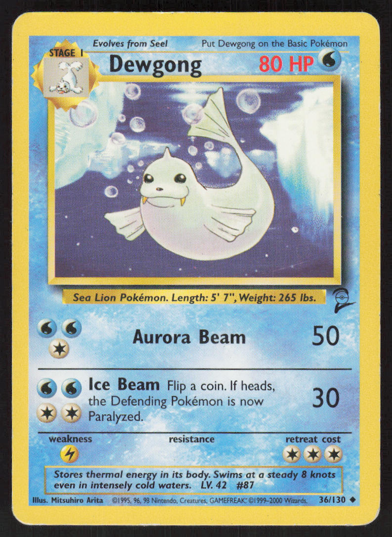 Dewgong - Base Set 2 #36/130 - Lightly Played - Normal
