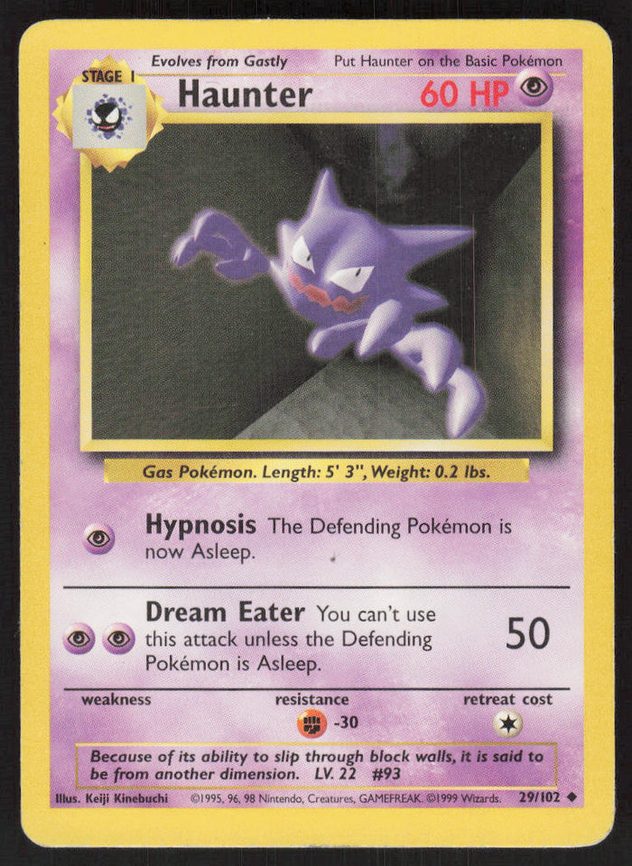 Haunter - Base Set #29/102 - Lightly Played - Normal