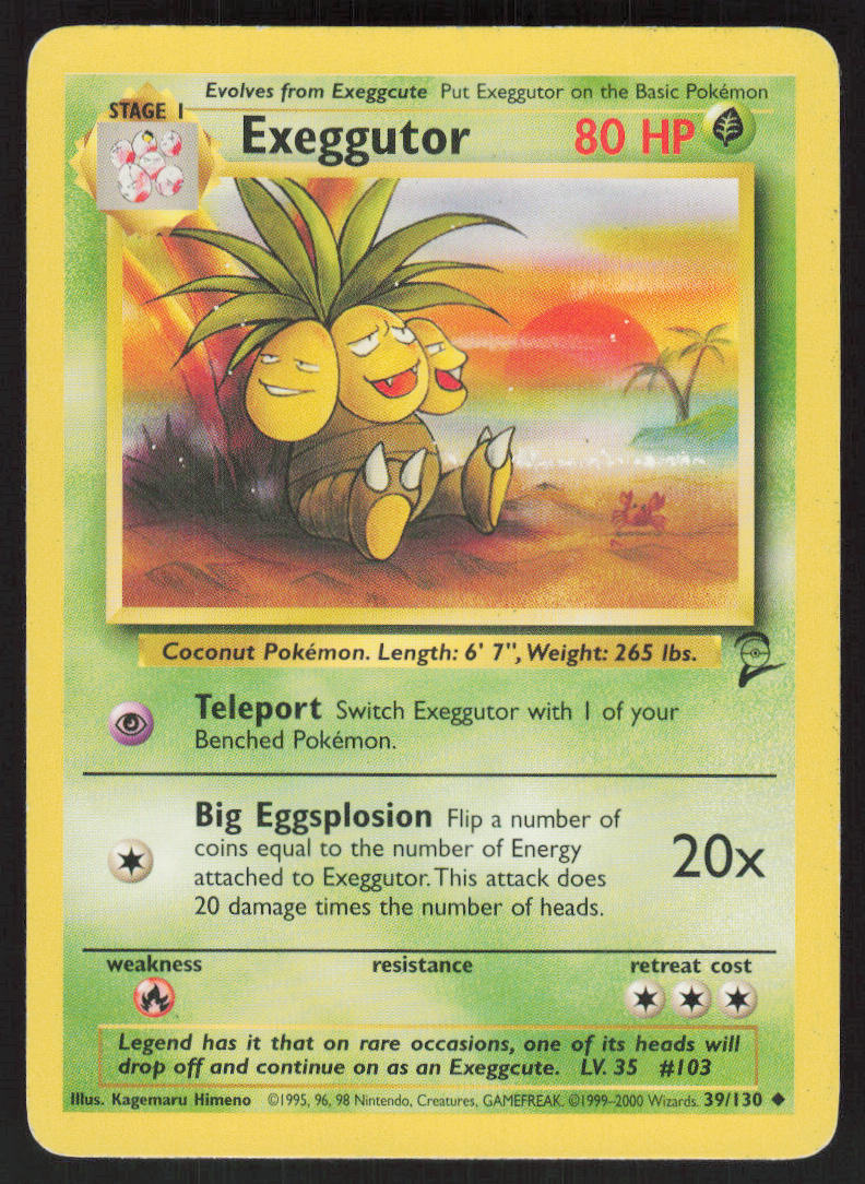 Exeggutor - Base Set 2 #39/130 - Lightly Played - Normal