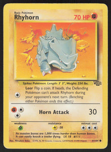 Rhyhorn - Jungle #61/64 - Lightly Played - Normal
