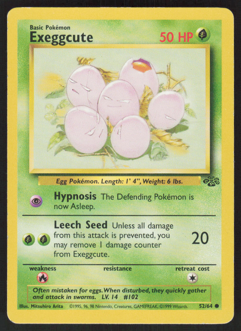Exeggcute - Jungle #52/64 - Lightly Played - Normal