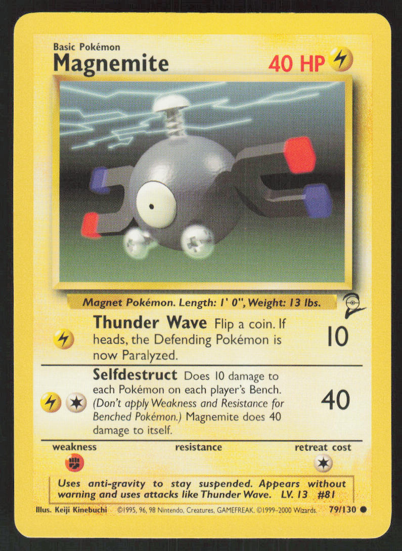 Magnemite - Base Set 2 #79/130 - Lightly Played - Normal