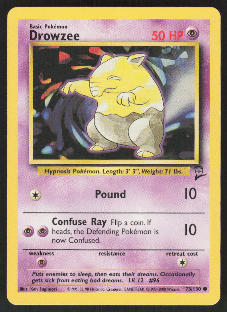 Drowzee - Base Set 2 #73/130 - Lightly Played - Normal