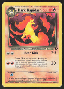 Dark Rapidash - Team Rocket #44/82 - Lightly Played - Normal