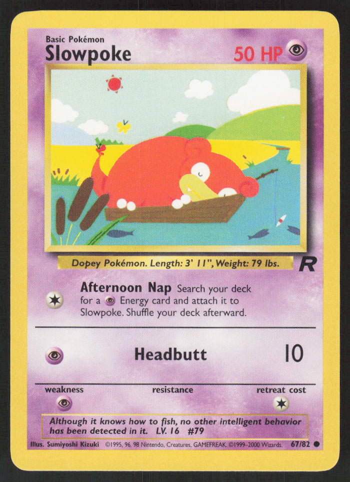 Slowpoke - Team Rocket #67/82 - Lightly Played - Normal