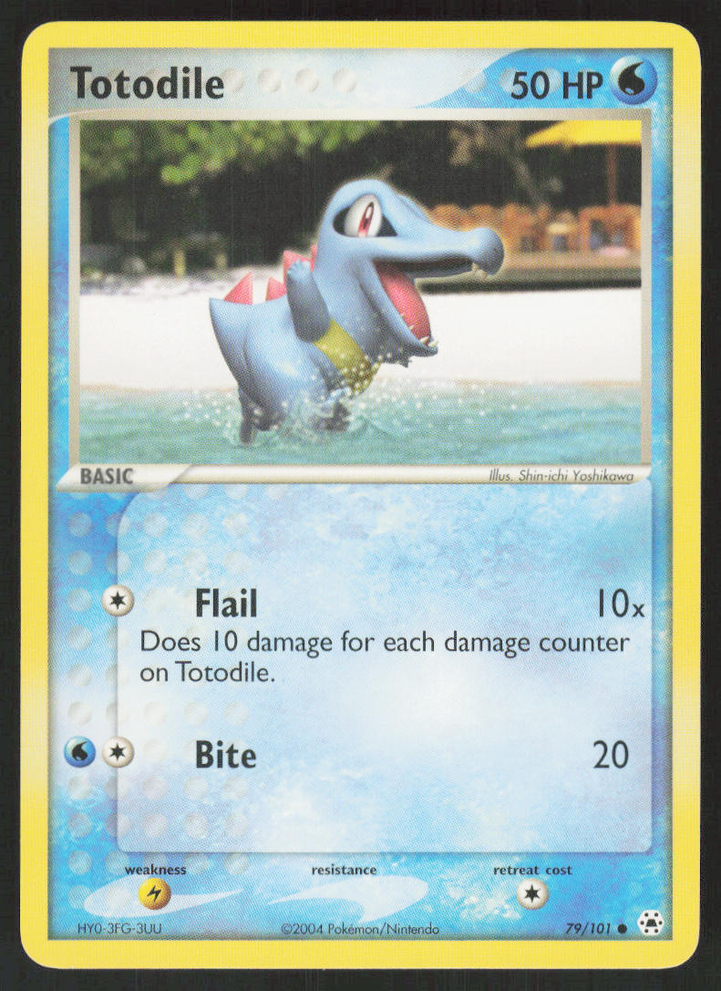 Totodile - Hidden Legends #79/101 - Lightly Played - Normal